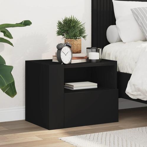 vidaXL Nachtkastjes 2 st wandgemonteerd 45x30x35 cm wit, Huis en Inrichting, Slaapkamer | Nachtkastjes, Nieuw, Hout, Verzenden