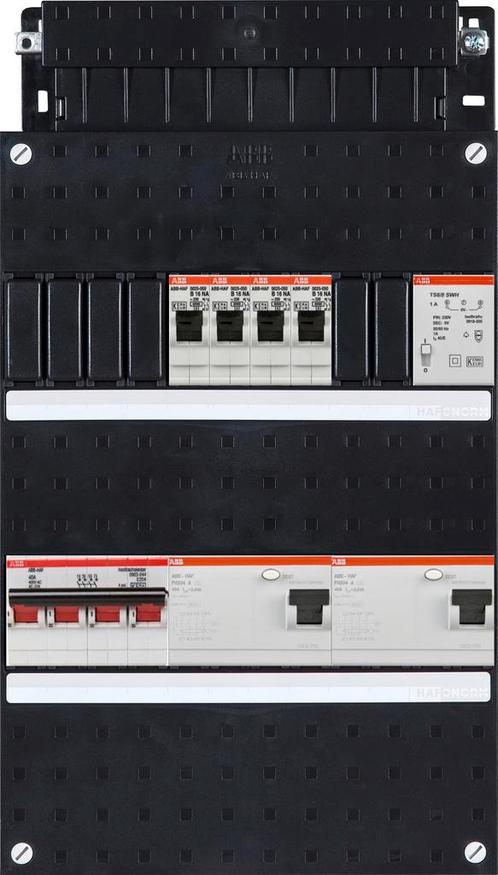 Groepenkast ABB Hafonorm | 4 Groepen 4 x Lichtgroepen +, Doe-het-zelf en Verbouw, Elektra en Kabels, Nieuw, Ophalen of Verzenden
