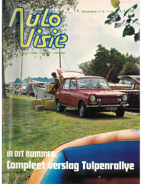 1973 AUTOVISIE MAGAZINE 19 NEDERLANDS, Boeken, Auto's | Folders en Tijdschriften