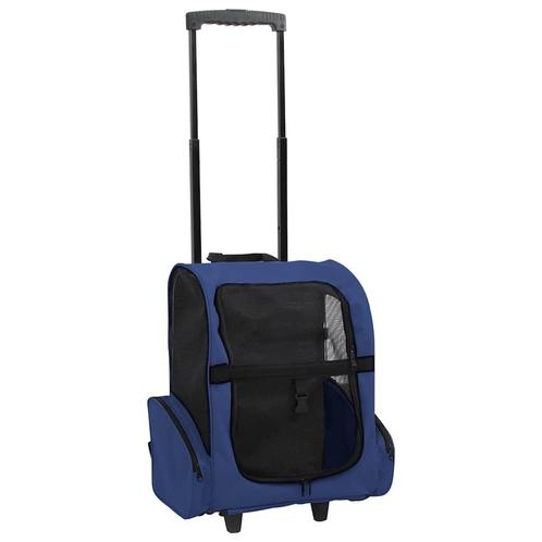 Compacte Huisdierentrolley Blauw - Inklapbaar - OP=OP, Dieren en Toebehoren, Overige Dieren-accessoires, Nieuw, Ophalen of Verzenden