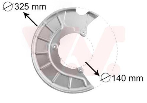 REMSCHIJF BESCHERMER VOOR AUDI A1 8X 2010-2014 1K0615312B, Auto-onderdelen, Remmen en Aandrijving, Nieuw, Ophalen of Verzenden