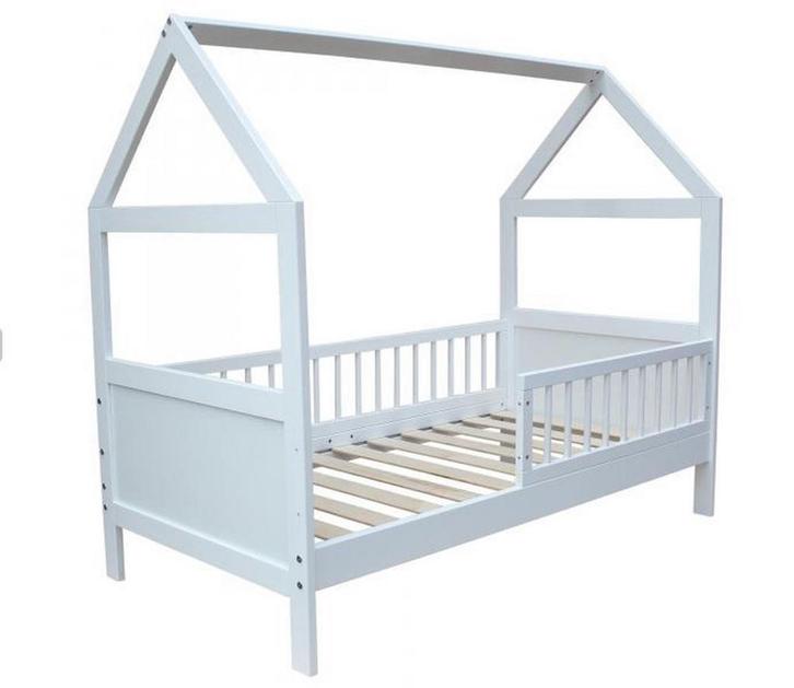 Veilig peuterbed huisje met uitvalbeveiliging - 140 x 70..., Kinderen en Baby's, Kinderkamer | Bedden, 70 tot 85 cm, 140 tot 160 cm