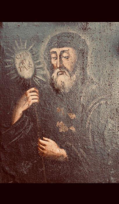 Italiensische Schule (XVII-XVIII), Kring van - San Francesco, Antiek en Kunst, Kunst | Schilderijen | Klassiek
