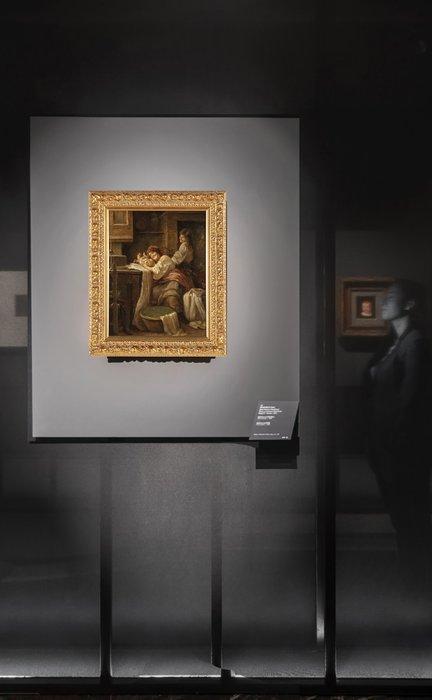 Emilio Filippini (1870 – 1930) - Famiglia in un interno, Antiek en Kunst, Kunst | Schilderijen | Klassiek