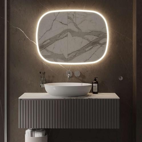 Spiegel Martens & Meijer Paris 120x80 Cm Met Indirecte, Doe-het-zelf en Verbouw, Sanitair, Bad, Nieuw, Ophalen of Verzenden