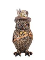 Beeldje - Steampunk owl - polystone