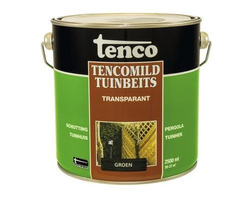 Tenco Tencomild Tuinbeits Transparant Groen 2,5 liter, Doe-het-zelf en Verbouw, Verf, Beits en Lak, Nieuw, Ophalen of Verzenden