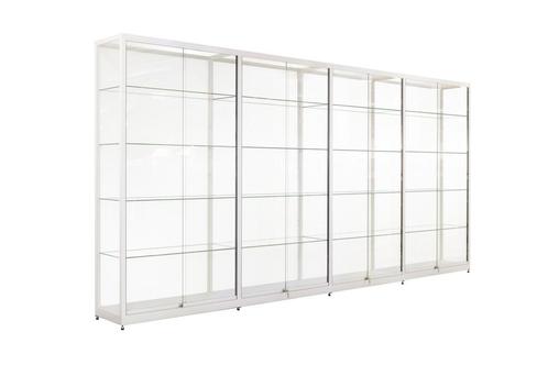 *TIP*  Witte Vitrinekast 400 x 200 x 40 cm, Zakelijke goederen, Kantoor en Winkelinrichting | Kantoormeubilair en Inrichting, Ophalen of Verzenden