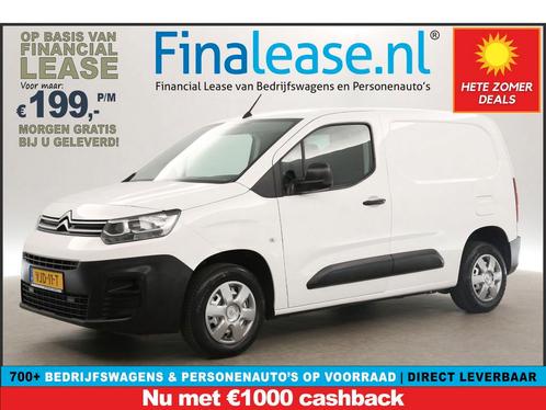 Citroën Berlingo 1.2 PureTech L1H1 BENZINE 111PK PDC €199pm, Auto's, Bestelauto's, Lease, Handgeschakeld, Benzine, Citroën, Wit