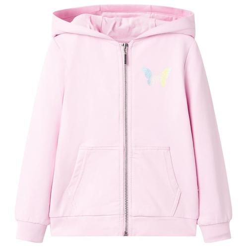 vidaXL Kindervest met capuchon 116 lichtroze, Kinderen en Baby's, Kinderkleding | Overige, Nieuw, Verzenden