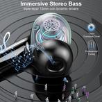 Oortjes draadloos - Met bluetooth - USB C - IP7 - Zwart, Telecommunicatie, Mobiele telefoons | Oordopjes, Verzenden, Zo goed als nieuw