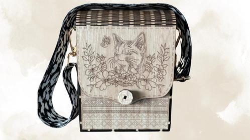 Schouder tas van hout, Kleding | Dames, Overige Dameskleding, Nieuw, Verzenden