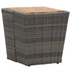 vidaXL Theetafel 41,5x41,5x43 cm poly rattan massief, Tuin en Terras, Verzenden, Nieuw