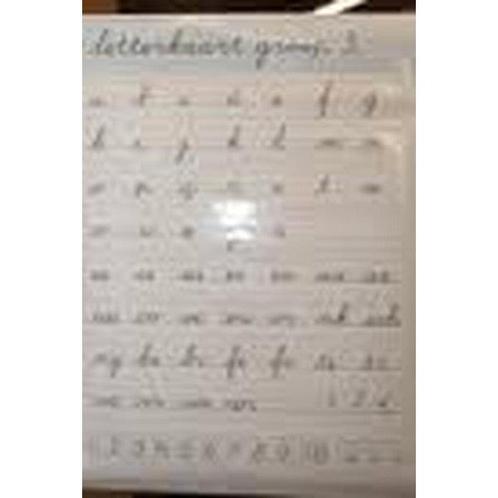 Klassikale letterkaart Handschrift versie 1, Boeken, Schoolboeken, Nieuw, Verzenden