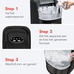 2dekans | KitchenBrothers IJsblokjesmachine - 1.6L - 8 min., Ophalen of Verzenden, Zo goed als nieuw