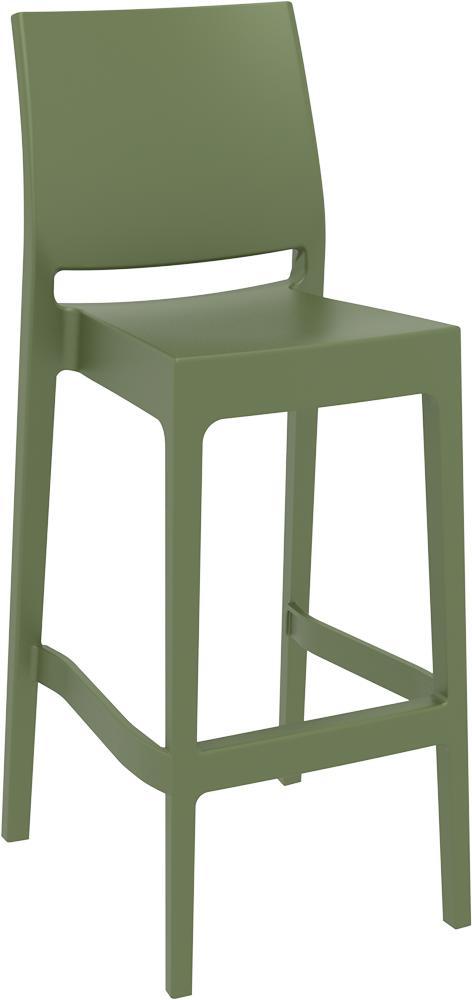 Barkruk Buiten - 75 cm - Maya - Olijf Groen - Siesta, Tuin en Terras, Tuinstoelen, Verzenden