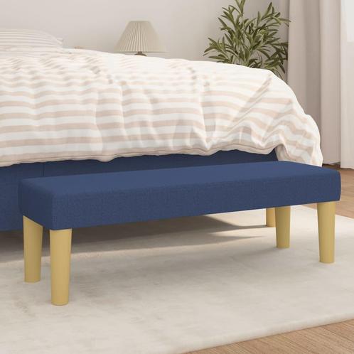 vidaXL Bankje 100x30x30 cm stof blauw, Huis en Inrichting, Banken | Bankstellen, Nieuw, Minder dan 150 cm, Stof, Verzenden