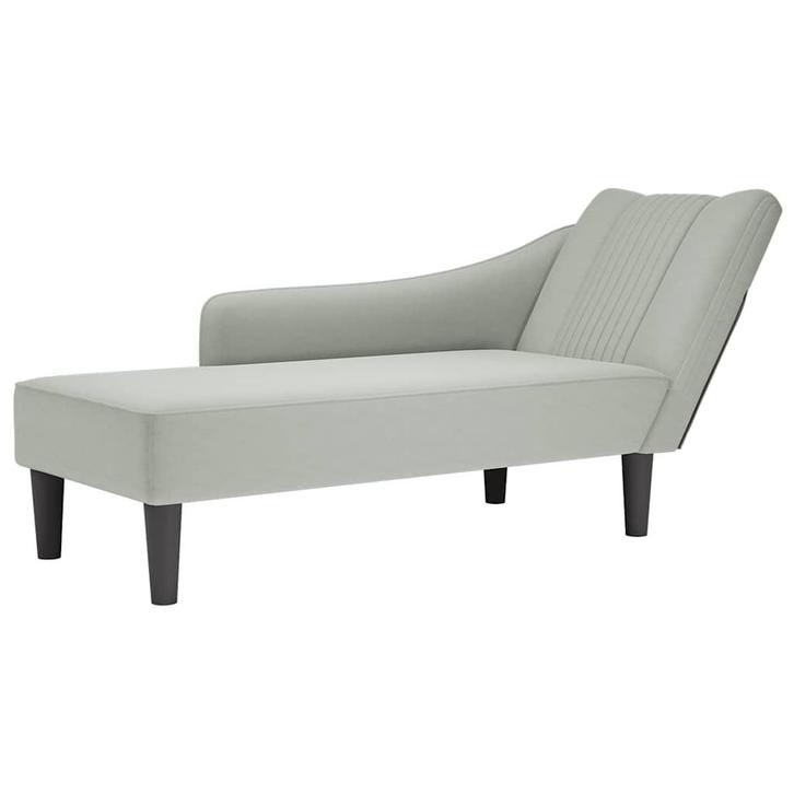 vidaXL Chaise longue met rechterarmleuning fluweel, Huis en Inrichting, Banken | Sofa's en Chaises Longues, Nieuw, Verzenden