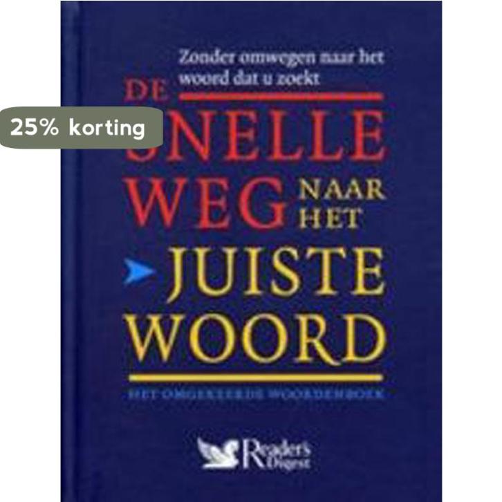 Snelle weg naar het juiste woord 9789064077128, Boeken, Woordenboeken, Gelezen, Verzenden