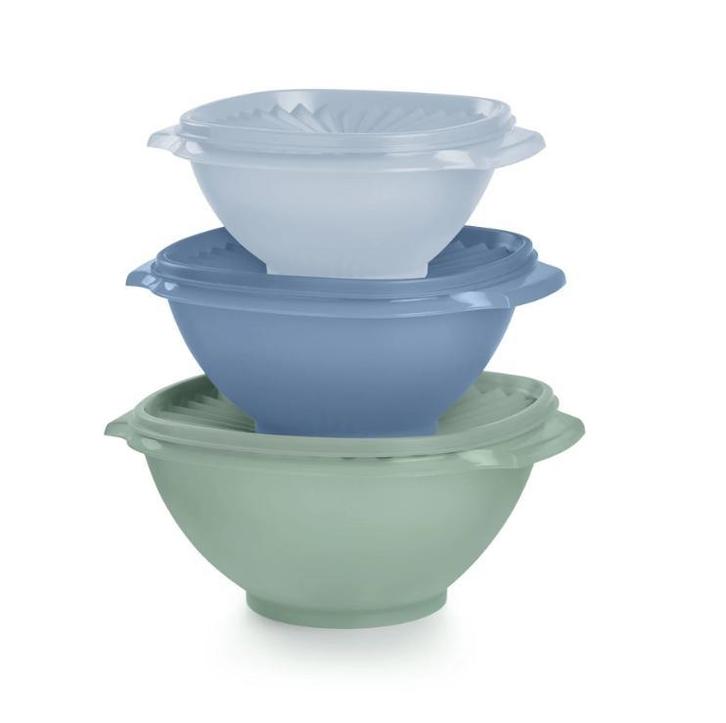 Tupperware Zonnedeksel Schalen Set / zonnedek / sterdeksel, Huis en Inrichting, Keuken | Tupperware, Blauw, Nieuw, Schaal, Ophalen of Verzenden