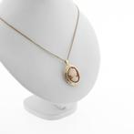 Gouden broche/hanger met camee | Antiek (vintage, schelp), Ophalen of Verzenden, Gebruikt, Goud, Overige merken