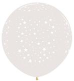 Ballonnen Stars Crystal Clear 91cm 2st, Hobby en Vrije tijd, Nieuw, Verzenden