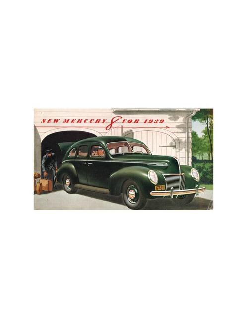 1939 MERCURY 8 BROCHURE ENGELS, Boeken, Auto's | Folders en Tijdschriften