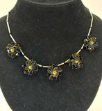 Art Déco juweel uit Italië - 925 zilver en Murano polychroom, Antiek en Kunst, Antiek | Glas en Kristal