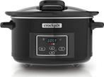 CrockPot Slow Cooker zwart 4,7L Klapdeksel new DNA, Verzenden, Zo goed als nieuw