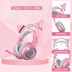 2dekans | SOMiC G951S Roze Gaming headset - Kattenoor, Muziek en Instrumenten, Ophalen of Verzenden, Zo goed als nieuw