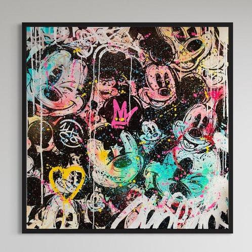 HÖK (1984) - Mickey Mouse Faces (XL) NO RESERVE PRICE, Antiek en Kunst, Kunst | Schilderijen | Modern