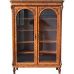 Vitrinekast - Wortelnotenhout - Antiek Louis Phillipe 1870