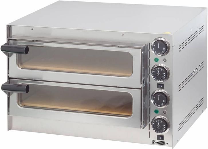 RVS Pizza Oven 2 kamers | Ø35cm Casselin, Zakelijke goederen, Horeca | Keukenapparatuur, Verzenden