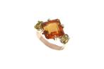 Ring - 9 kt. Roségoud - 6.00ct. tw. Citrien - Citrien, Nieuw