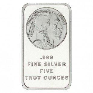 5 Troy Ounce - Zilver .999 - SilverTowne Circulated, Postzegels en Munten, Edelmetalen en Baren