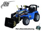 Kindertractor blauw, elektrische tractor 12V voor kinderen, Nieuw, Ophalen of Verzenden