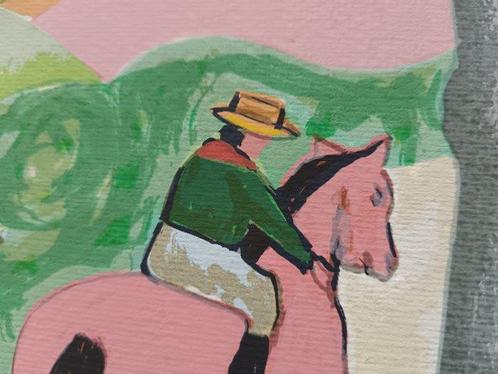 Giuseppe Cesetti (1902-1990) - Corsa di cavalli, Antiek en Kunst, Antiek | Overige Antiek