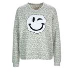 Frogbox • beige trui met smiley • S, Kleding | Dames, Truien en Vesten, Nieuw, Beige, Frogbox, Maat 36 (S)