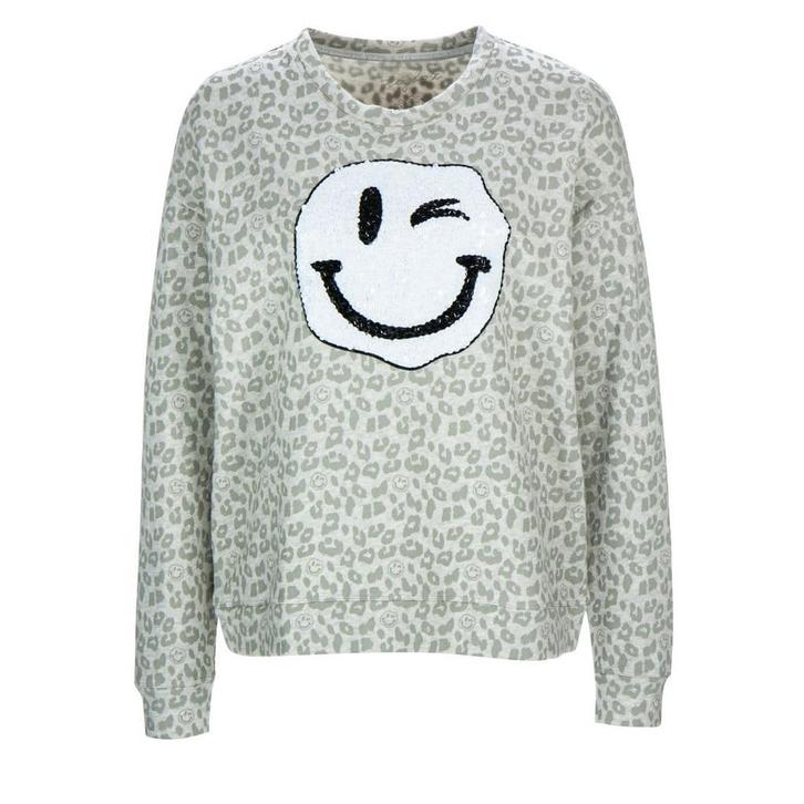 Frogbox • beige trui met smiley • S, Kleding | Dames, Truien en Vesten, Beige, Nieuw, Maat 36 (S), Verzenden