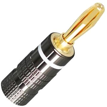 Banaanstekker - Schroefbaar - Gold Plated - Audio Plug - Wit beschikbaar voor biedingen