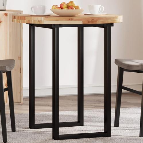 vidaXL Tafelblad rond Ø 70x4 cm massief acaciahout, Huis en Inrichting, Tafels | Eettafels, Nieuw, Verzenden