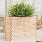 vidaXL Plantenbak 90x40x68,5 cm massief grenenhout, Tuin en Terras, Bloembakken en Plantenbakken, Verzenden, Nieuw, Hout