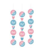 Hangdecoratie Gender Reveal 14cm 3st, Verzenden, Nieuw