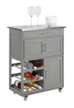 Keukentrolley 67 cm – RVS Blad, Flessenrek & Opbergruimte, Huis en Inrichting, Verzenden, Nieuw