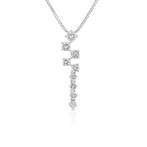 Halsketting - 18 karaat Witgoud - 0.61ct. tw. Diamant, Nieuw
