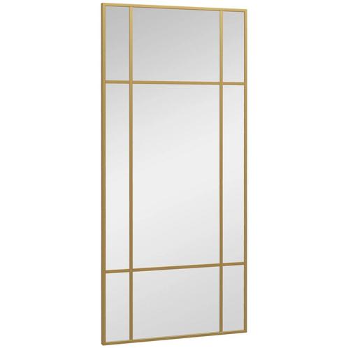TRUUSK Wandspiegel 110 X 50 Cm Decoratieve Spiegel Met Metal, Huis en Inrichting, Woonaccessoires | Wanddecoraties, Nieuw, Verzenden