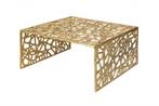 Handgemaakte salontafel ABSTRACT 60cm aluminium goud in Gap, Huis en Inrichting, Tafels | Salontafels, Ophalen of Verzenden, Nieuw