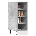 vidaXL Onderkast Riga 30x44,5x81,5 cm bewerkt hout, Huis en Inrichting, Keuken | Keukenelementen, Verzenden, Nieuw, Grijs