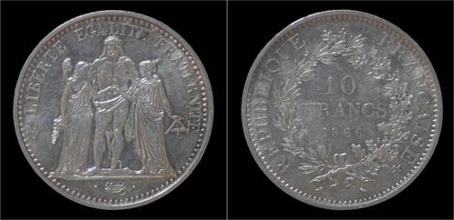France 10 francs 1966- Hercules zilver, Postzegels en Munten, Munten | Europa | Niet-Euromunten, Verzenden