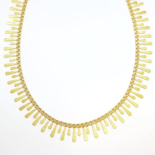 Choker halsketting - 18 karaat Geel goud, Sieraden, Tassen en Uiterlijk, Antieke sieraden